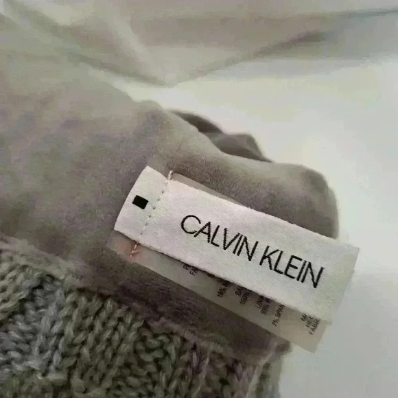 Calvin Klein Knit Beanie, Gray - Picture 3 of 5